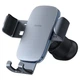 Автодержатель для телефона Baseus Metal Age 2 Air Outlet Car Mount Автомобильный держатель на дефлектор с зажимом и поворотной конструкцией Темно-серый - изображение 1