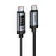 Кабель Hoco U148 Type-C to Type-C PD 240W с дисплеем black - изображение 1