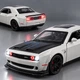 Машинка Dodge Challenger 15 см игрушка моделька металлическая коллекционная Белый (1549883) - изображение 6
