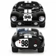 Машинка Shelby Cobra Daytona игрушка ретро моделька металлическая коллекционная 14 см Черный (9780571) - изображение 6