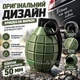 Кришка фаркоп у вигляді ручної гранати ковпак 50 мм 3d друк універсальний зелений 3d-9204 - зображення 5