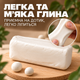 Глина для лепки самозастывающая воздушный пластелин набор для творчества и поделок из мягкой глины с инструментами и красками детский воздушная самозатвердевающая масса для моделирования 12 цветов Kayfovo POL12 - изображение 6