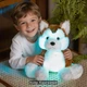 Мягкая интерактивная игрушка "Песик Хаски" с LED-подсветкой 25см (собачка с батарейками, коричневый) - изображение 2