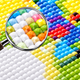 Алмазная мозаика на подрамнике ColorArt 40x40 Рождество Иисуса + голограммные алмазики FSP1407 + Подарок лак для покрытия - изображение 6