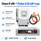 Комплект автономного енергопостачання Deye SUN-6K-SG06LP1-EU-BM2 6 кВт + Pytes V5°α Plus H+ 5.12 кВт·год LiFePO4 - зображення 1