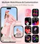 Смарт-годинник жіночий LEMFO I128 Pink (розмова по годиннику, тонометр, пульсоксиметр) - зображення 2