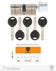 Циліндр RB KEYLOCX 100 мм (50x50T) · ключ-вертушка · нікель сатин · 5 ключі (SPVR0248) - изображение 7