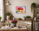 Алмазная мозаика на подрамнике 30х40см ColorArt Букет маков STP432 + Подарок лак для покрытия - изображение 3