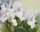 Алмазная мозаика на подрамнике ColorArt Цветы Белые ирисы 40х50 SPP104 + Подарок лак для покрытия, полная выкладка, квадратные алмазики, набор для творчества и рукоделия - изображение 2