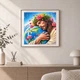 Алмазна мозаїка ColorArt 40x40 Ісус обіймає Землю FS1403, повна викладка, квадратні алмазики, набір для творчості та рукоділля - зображення 3