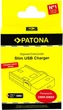 Зарядний пристрій PATONA Slim micro-USB f. для Leica Panasonic DMW-BMB9 V-Lux V-Lux 2 VLux 2 II (4055655203487) - зображення 6
