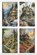 Алмазная мозаика модульная ColorArt Времена года с голограммными стразами 4х30х50 TR1006, полная выкладка, квадратные алмазики, набор для творчества и рукоделия - изображение 2