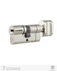 Циліндр RB KEYLOCX 63 мм (28x35T) · ключ-вертушка · нікель сатин · 5 ключі - изображение 1