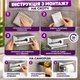 Держатель для туалетной бумаги настенный с полкой для телефона органайзер для ванной и туалета подвесной самоклеящийся без сверления на липучке хромированный влагостойкий держатель рулона аксессуар для санузла - изображение 4