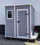 Садовий пластиковий будиночок Keter Manor Pent 6×4 (183смх111см) сірий для зберігання інструментів садового інвентарю техніки, велосипедів та сезонних речей 230394 - изображение 4