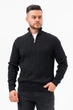 Трикотажный джемпер на молнии K.O.R 26581 Черный (black) L - изображение 1