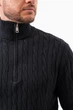 Трикотажный джемпер на молнии K.O.R 26581 Черный (black) L - изображение 7