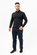 Джемпер-поло на молнии K.O.R 99981 Черный (BLACK) 2XL - изображение 2