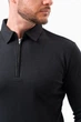 Джемпер-поло на молнии K.O.R 99981 Черный (BLACK) 2XL - изображение 5
