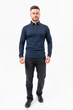 Джемпер-поло на молнии K.O.R 99981 Синий (BLUE) 4XL - изображение 2