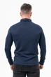 Джемпер-поло на молнии K.O.R 99981 Синий (BLUE) 4XL - изображение 3