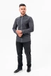 Рубашка из вельвета K.O.R 6013 Серая (GREY) XL - изображение 2
