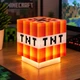 Ночник Динамит Майнкрафт TNT, LED светильник со звуком, оранжевый - изображение 6