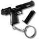 Металевий Брелок Desert Eagle Black (Чорний) 66 мм 1:4 Розбірний Тактичний Міні Пістолет із Рухомим Затвором, Знімним Магазином, - зображення 1