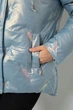 Куртка женская зимняя короткая голубой 244R22-832 AGER L - изображение 7