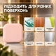 Стопор для дверей на двері настінний обмежувач дверний упор відбійник для дверей стопер силіконовий квадратний 6 шт GDragon Рожевий 79_2_6_4 - зображення 6