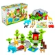 Детский конструктор Technok Toys 19 Зоопарк экзотические животные траса машинка 160 элементов. Multicolor (176583) - изображение 2