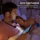 Лампа на шею для чтения книг, работы ольни руки LED фонарь аккумуляторный портативная регулировка яркости USB-C 1800 мАч черная - изображение 5