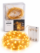 LED-гірлянда Pepco Home «Золотиста нитка» на батарейках 10 м, 100 LED, тепле золотисто-жовте світіння - зображення 7