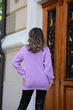 Жіночий вʼязаний светр SONYA, колір Бузок розмір One Size - изображение 4