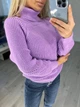 Жіночий вʼязаний светр SONYA, колір Бузок розмір One Size - изображение 6