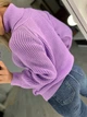 Жіночий вʼязаний светр SONYA, колір Бузок розмір One Size - изображение 9