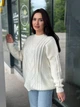 Жіночий вʼязаний светр DARINA, колір Молоко, розмір One Size - изображение 8