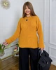 Жіночий вʼязаний светр LUNA, колір Гірчиця, розмір One Size - зображення 3