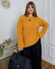 Жіночий вʼязаний светр LUNA, колір Гірчиця, розмір One Size - зображення 5