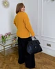 Жіночий вʼязаний светр LUNA, колір Гірчиця, розмір One Size - зображення 6