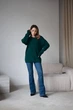 Жіночий вʼязаний светр LUNA, колір Смарагд, розмір One Size - зображення 9
