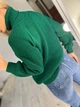 Жіночий вʼязаний светр SONYA, колір Смарагд розмір One Size - зображення 4