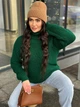 Жіночий вʼязаний светр SONYA, колір Смарагд розмір One Size - зображення 5