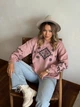 Жіночий вʼязаний светр CHARIVNA KRASA, колір Пудра світла розмір One Size - изображение 3
