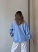 Жіночий вʼязаний светр CHARIVNA KRASA, колір Блакитний розмір One Size - изображение 2