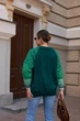 Вʼязаний светр ВАСИЛИНА, колір Смарагд , розмір One Size - изображение 10