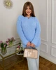 Жіночий вʼязаний светр LUNA, колір Блакитний, розмір One Size - изображение 6