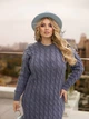 В’язана сукня міді MIRABEL, колір Джинс озмір One Size - зображення 11
