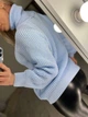 Жіночий вʼязаний светр SONYA, колір Блакитний розмір One Size - изображение 7