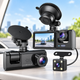 Відеореєстратор із трьома камерами 1296P Full HD+, G-Sensor, нічне знімання - зображення 2